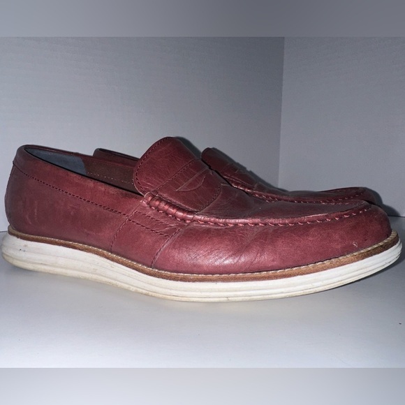 Cole Haan Lunargrand Penny Loafers in Oxblood Leather 9.5 main image 4